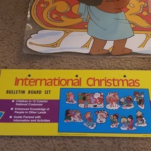 International Christmas Laminated Poster Set